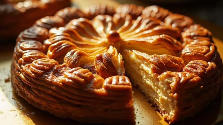 Classic French King Cake with Almond Cream Filling