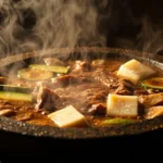 Korean Soybean Paste Stew with Beef and Vegetables