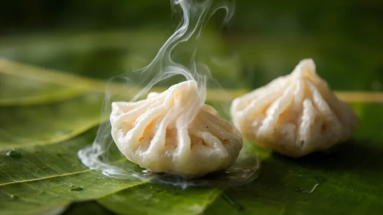 Steamed Coconut Jaggery Dumplings