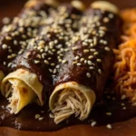 Chicken Enchiladas with Rich Mole Sauce