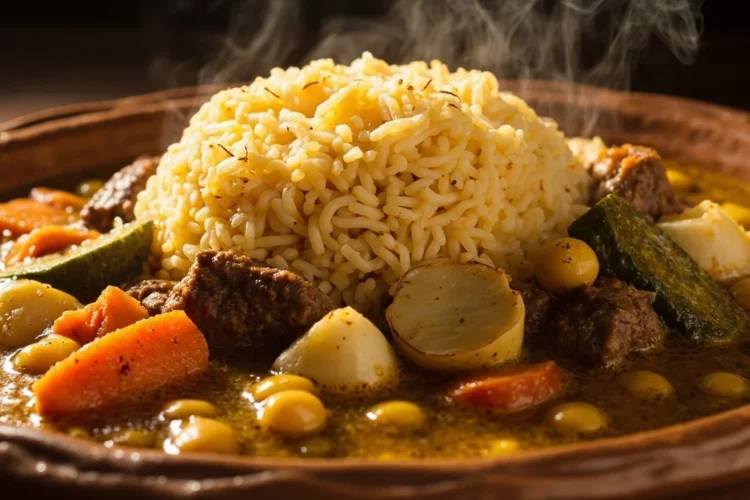 Moroccan Couscous with Caramelized Onions and Raisins