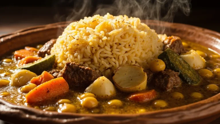 Moroccan Couscous with Caramelized Onions and Raisins