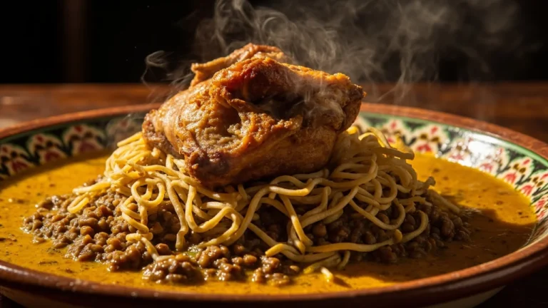 Moroccan Rfissa Chicken with Lentils