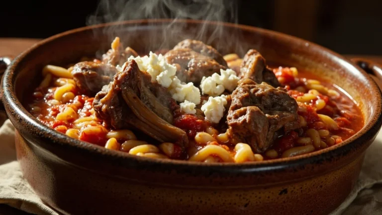 Greek Baked Orzo with Lamb