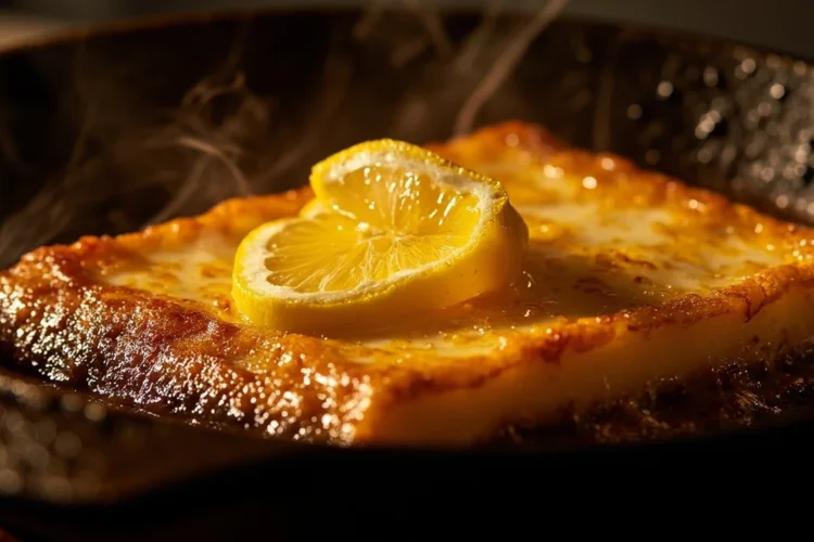 Crispy Greek Fried Cheese Saganaki with Lemon