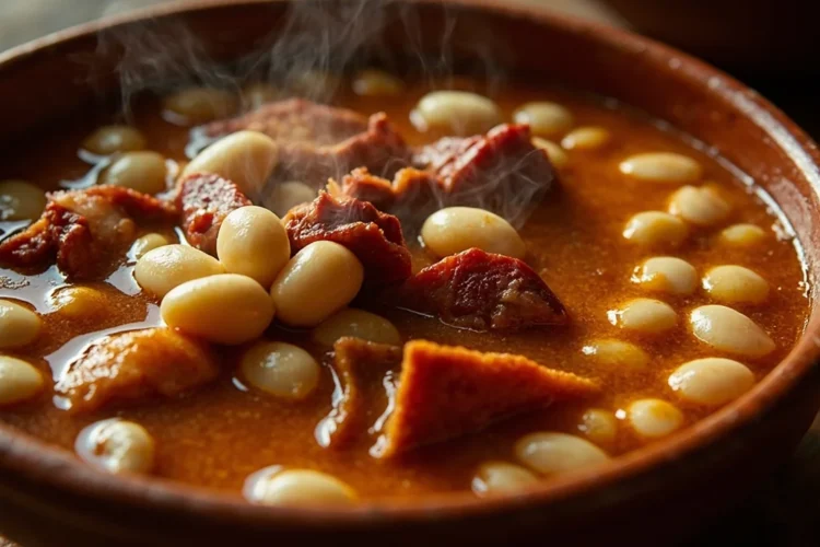 Spanish White Bean Stew with Chorizo and Pork