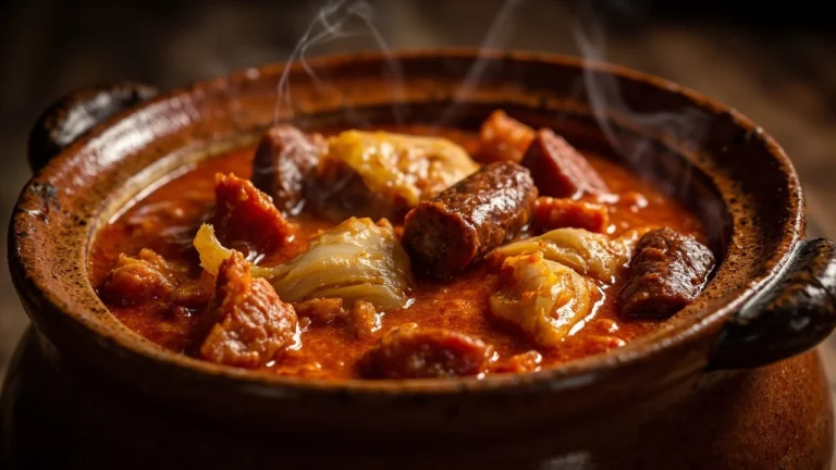 Madrid-Style Tripe Stew with Chorizo and Blood Sausage