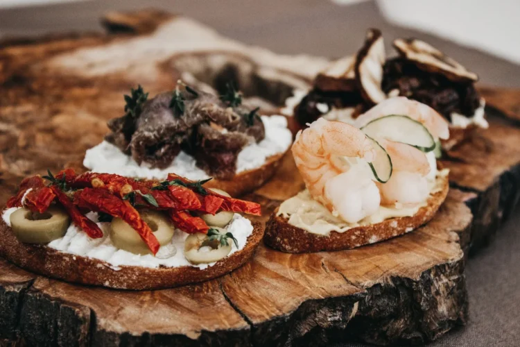 Basque Prawn and Piquillo Pepper Pintxo with Smoked Paprika Aioli