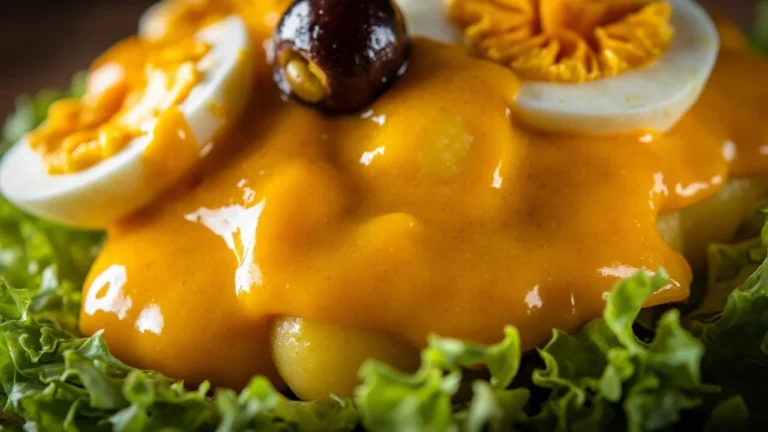 Huancayo-Style Potatoes with Spicy Cheese Sauce
