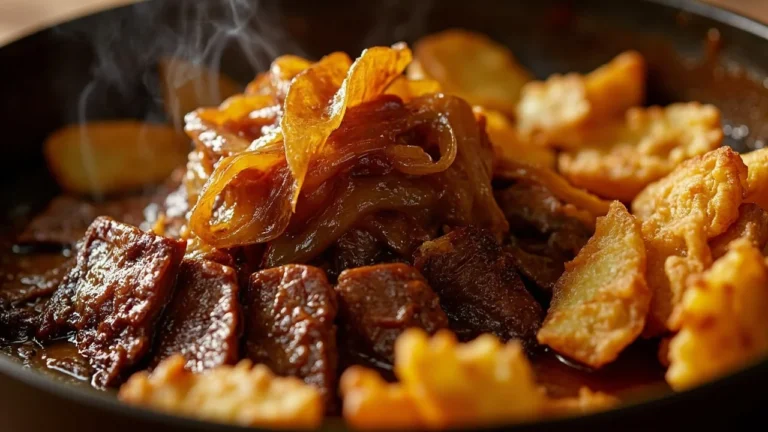 Lisbon-Style Pan-Fried Pork Liver with Crispy Potatoes