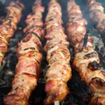 Lebanese Garlic Yogurt Chicken Skewers