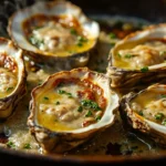 Pan-Seared Bluff Oysters with Garlic Herb Butter