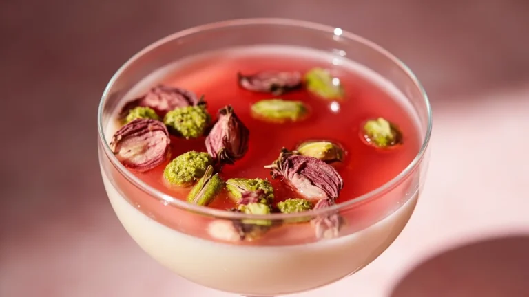 Malabi Milk Pudding with Rose