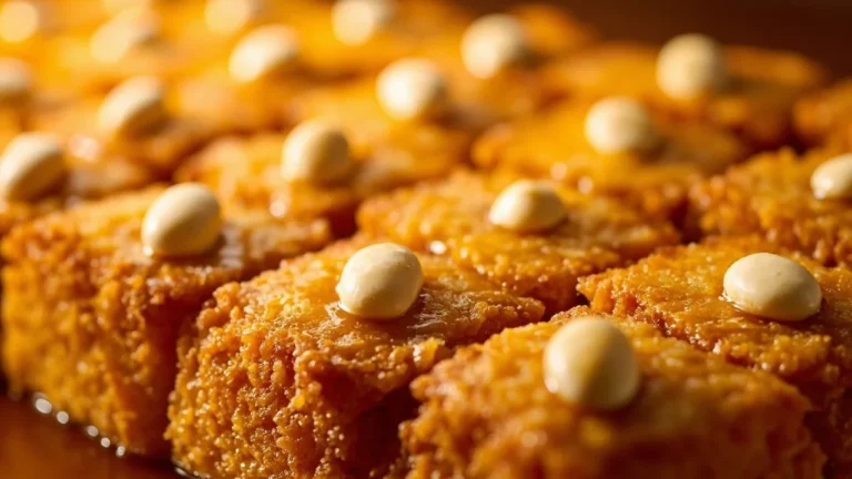 Sweet Semolina Cake with Orange Blossom Syrup