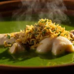 Molokhia with Garlic Chicken