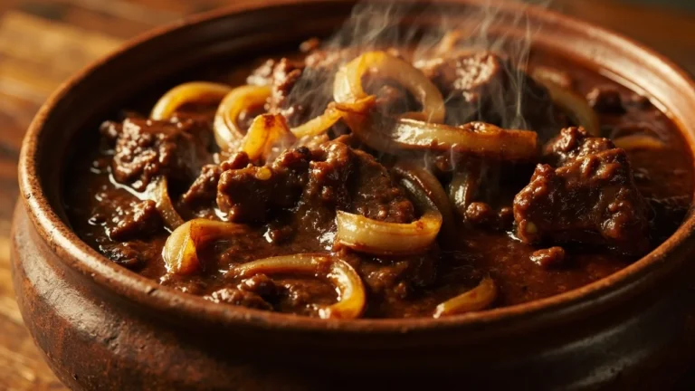 Egyptian Braised Beef with Caramelized Onions and Warm Spices