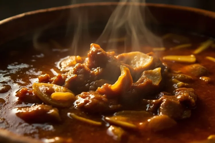 Egyptian Garlic and Ginger Cow Feet Soup