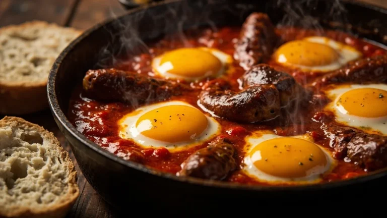 Tunisian Merguez and Egg Skillet