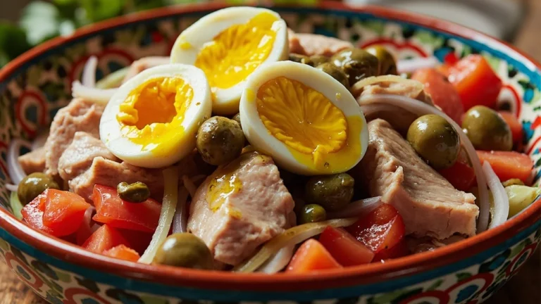 Tunisian Tuna Salad with Olives, Capers, and Hard-Boiled Egg