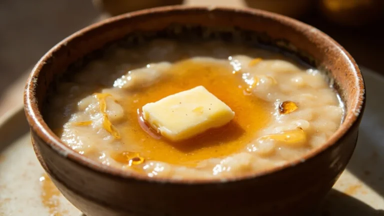 Tunisian Barley Porridge with Honey and Butter