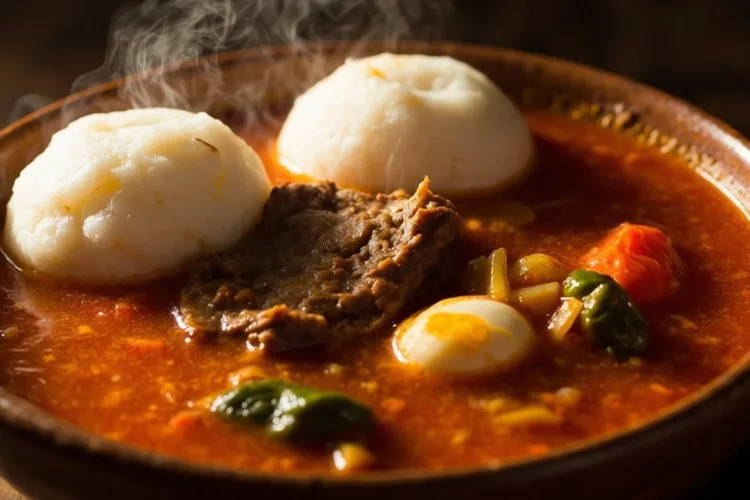 Fufu with Light Soup