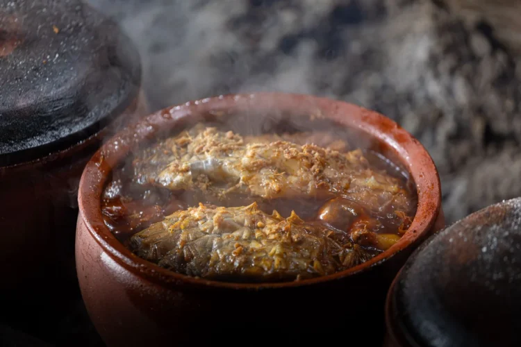 Ghanaian spiced smoked fish stew