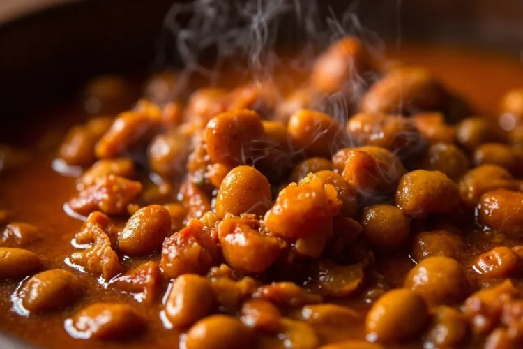 Ghanaian street vendor spicy bean stew