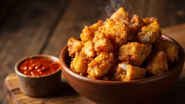 Ghanaian Fried Yam with Spicy Pepper Sauce