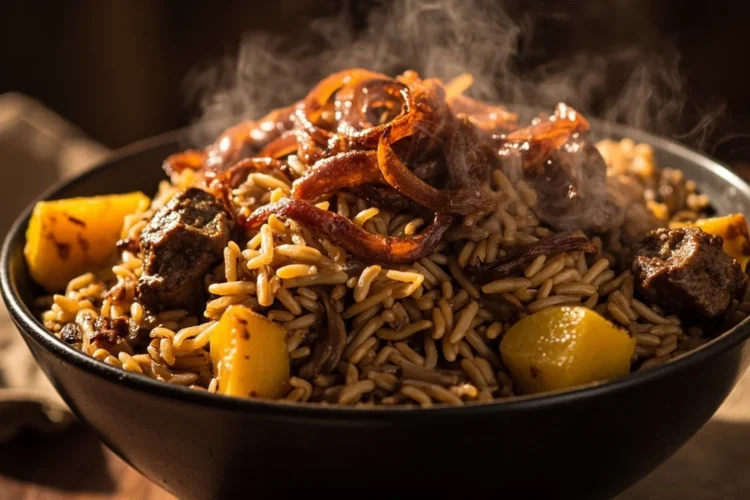 Kenyan Spiced Pilau Rice with Beef
