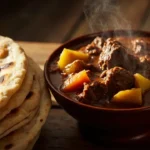 Kenyan Chapati with Savory Beef Stew