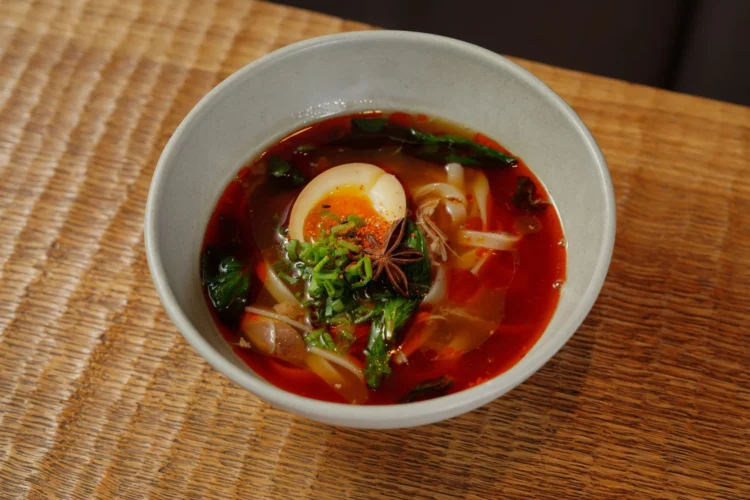 Zanzibar Mixed Spice Soup with Crispy Potatoes and Egg