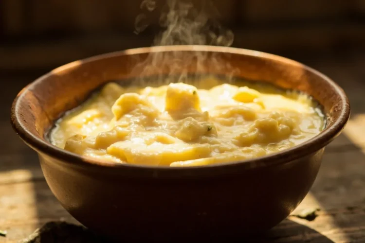 Rwandan Cassava and Corn Porridge