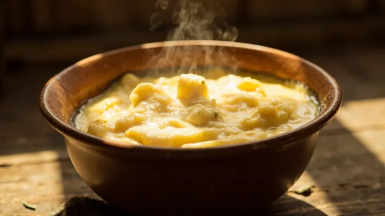 Rwandan Cassava and Corn Porridge