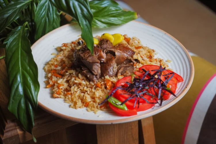 Rwandan Spiced Beef and Rice Pilaf
