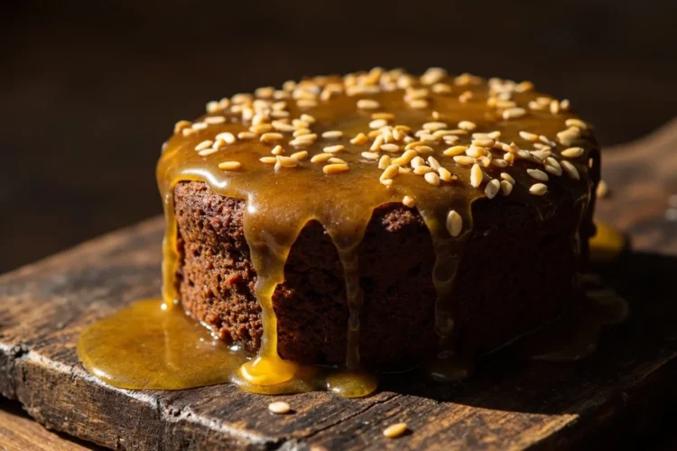 Rwandan Sweet Sorghum Cake with Honey and Sesame