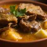 Spiced Offal and Green Plantain Breakfast Stew