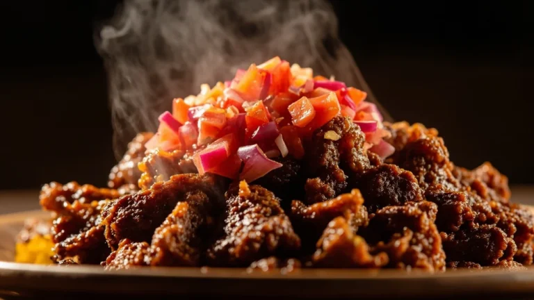Ugandan Fried Offal with Tomato-Onion Relish