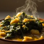 Ugandan Cassava Leaf and Groundnut Stew