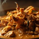 Ugandan Grasshopper and Groundnut Stew