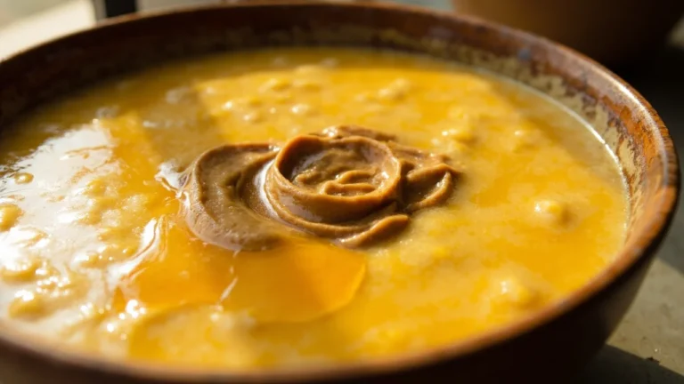Zimbabwean Sweet Maize Porridge with Peanut Butter