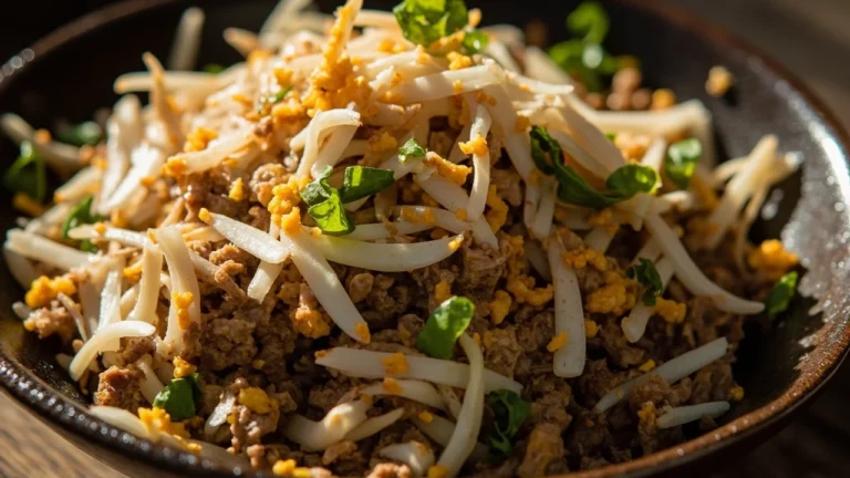 Balinese Minced Meat with Coconut and Aromatic Herbs