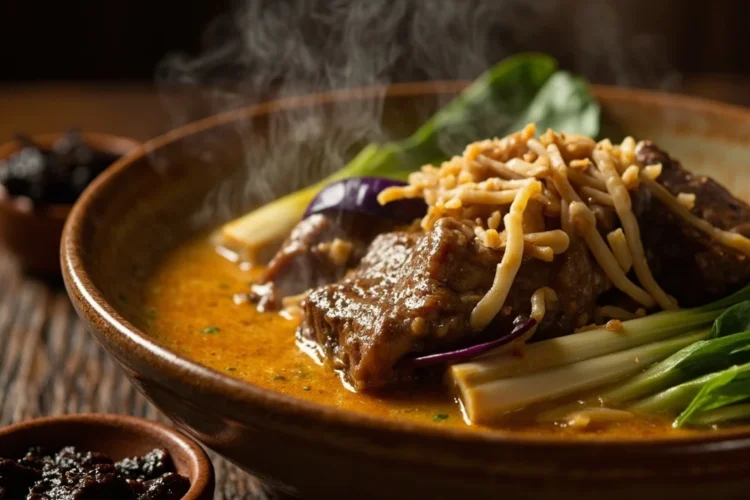 Filipino Oxtail Peanut Stew
