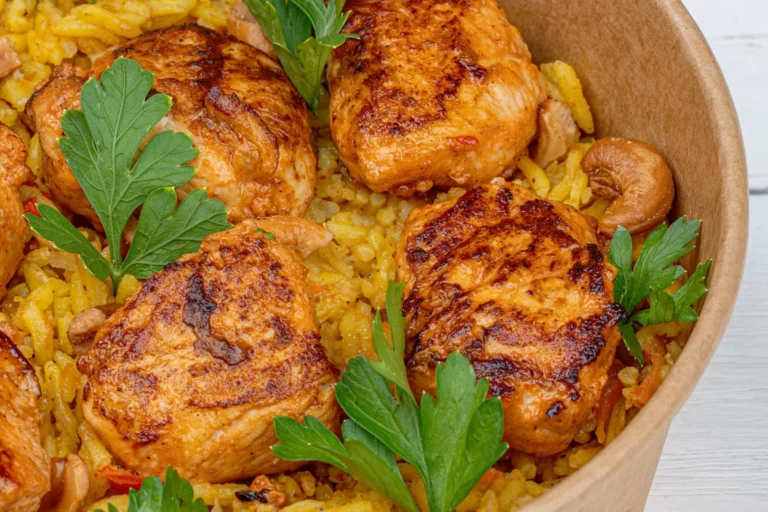 Malaysian Fragrant Saffron Chicken Rice
