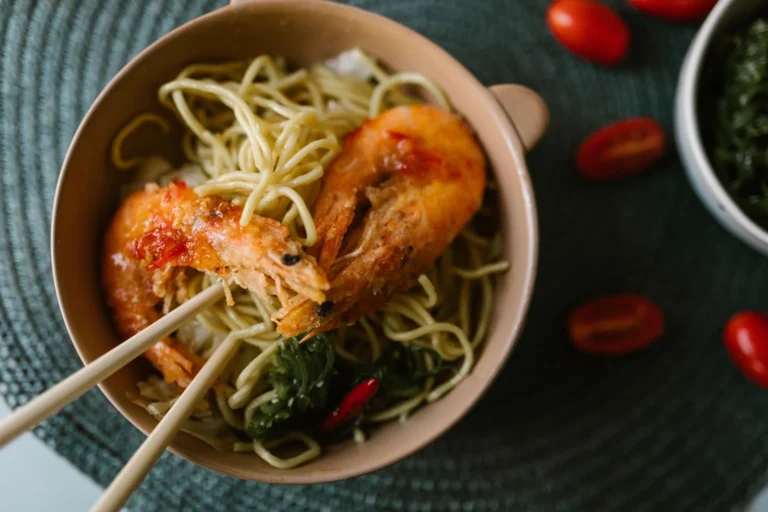 Malaysian Wok-Fried Egg Noodles with Seafood and Pork Belly