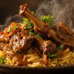 Pakistani Slow-Cooked Lamb Pot Roast with Saffron