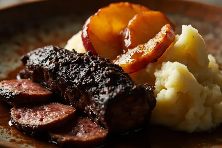 Heaven and Earth with Blood Sausage and Apples