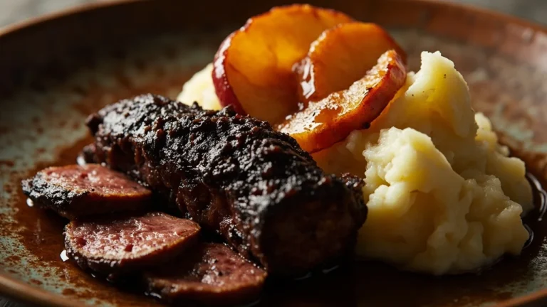 Heaven and Earth with Blood Sausage and Apples