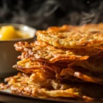 Crispy German Potato Pancakes with Applesauce