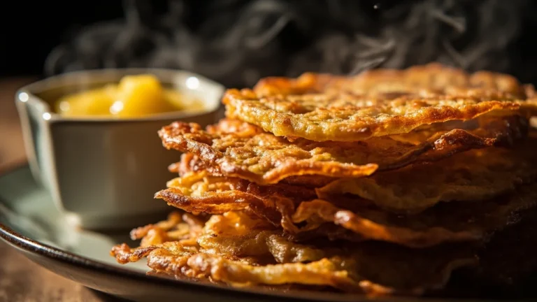Crispy German Potato Pancakes with Applesauce
