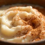 Colombian-style creamy rice pudding with cinnamon